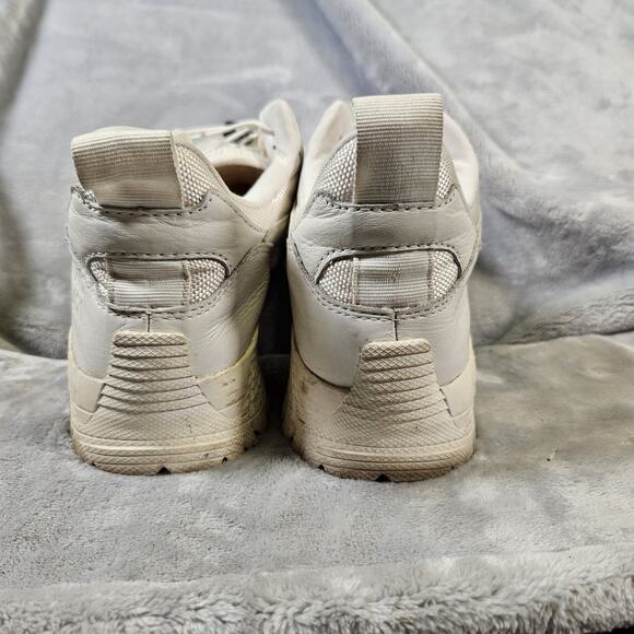 Brandblack Womens 8.5 Leather Trail Shoes Vibram Sole White - Picture 6 of 10